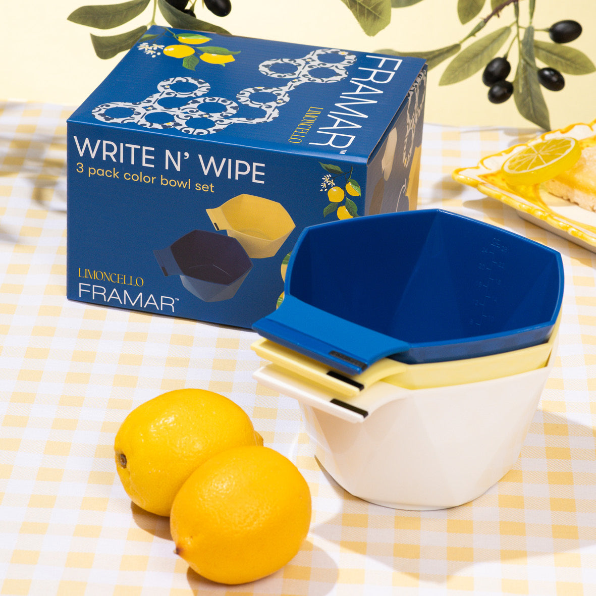 FRAMAR Write n′ Wipe Bowls - Limoncello tarjous