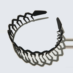 Wide Zig Zag Headband with Teeth