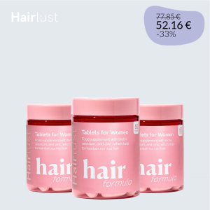Hair Formula Tablets for Women - 3 kuukautta (3 purkkia = 180 tablettia) tarjous