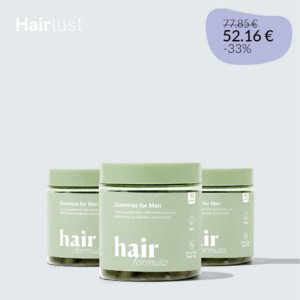 Hair Formula Gummies For Men - 3 kuukautta (3 purkkia = 270 gummies) tarjous