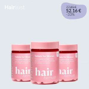 Hair Formula Tablets for Women - 3 kuukautta (3 purkkia = 180 tablettia) tarjous